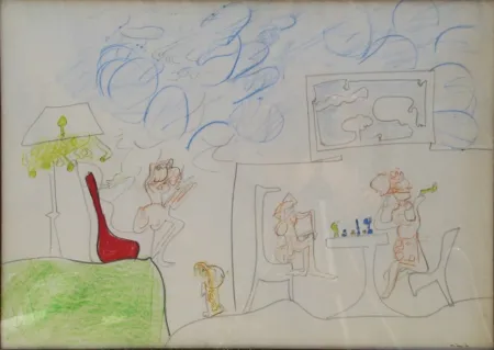 技術的なありません Matta - Sans Titre 3 Original Pastel/Drawing on Paper