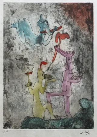 エッチングと　アクチアント Matta - Vivante Mortalité (Planche 2)