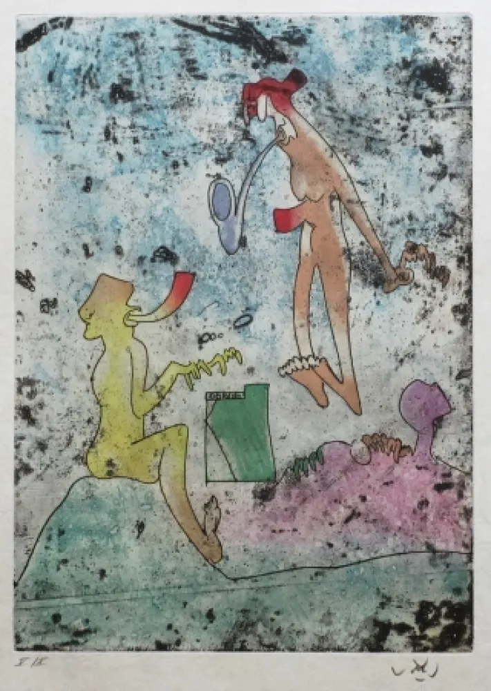 エッチングと　アクチアント Matta - Vivante Mortalité (Planche 4 )