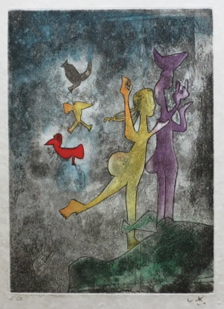 エッチングと　アクチアント Matta - Vivante Mortalité (Planche 6 )