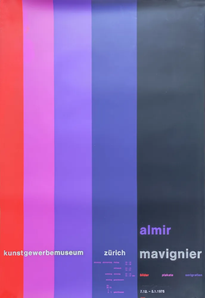 シルクスクリーン Mavignier - Kunstgewerbemuseum Zürich.