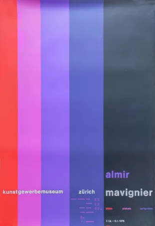 シルクスクリーン Mavignier - Kunstgewerbemuseum Zürich.