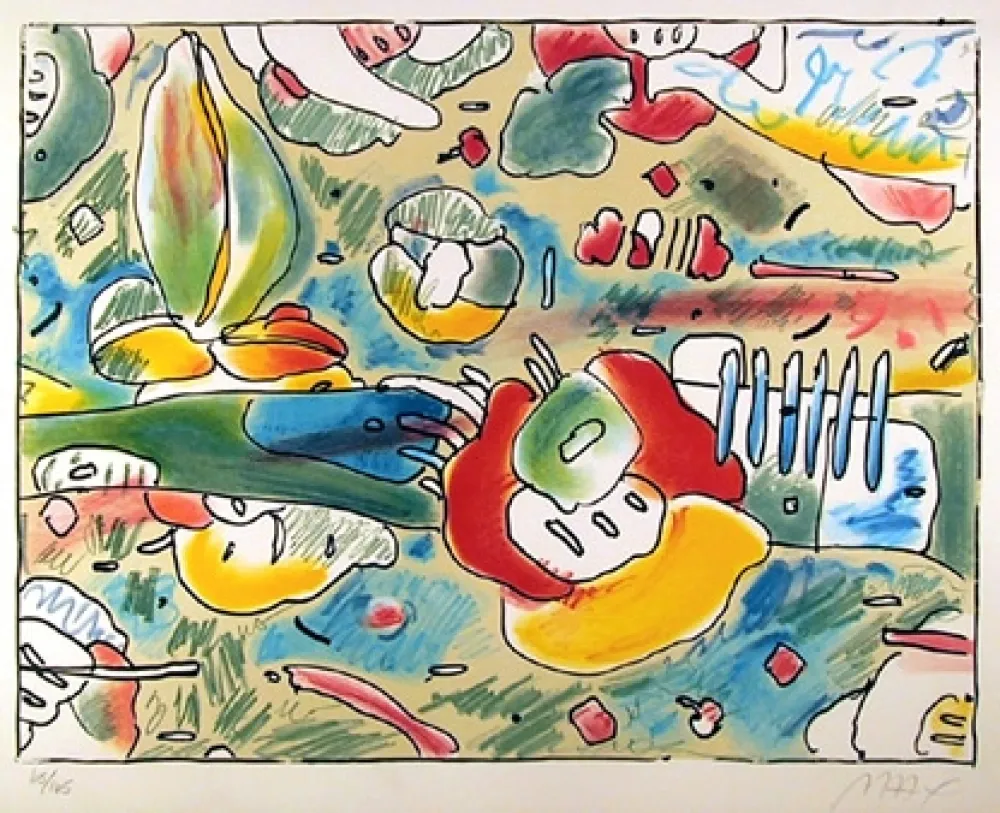 リトグラフ Max - Flower Abstract