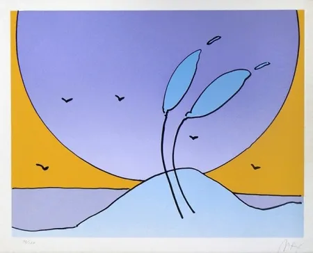 シルクスクリーン Max - SPACE FLOWERS II