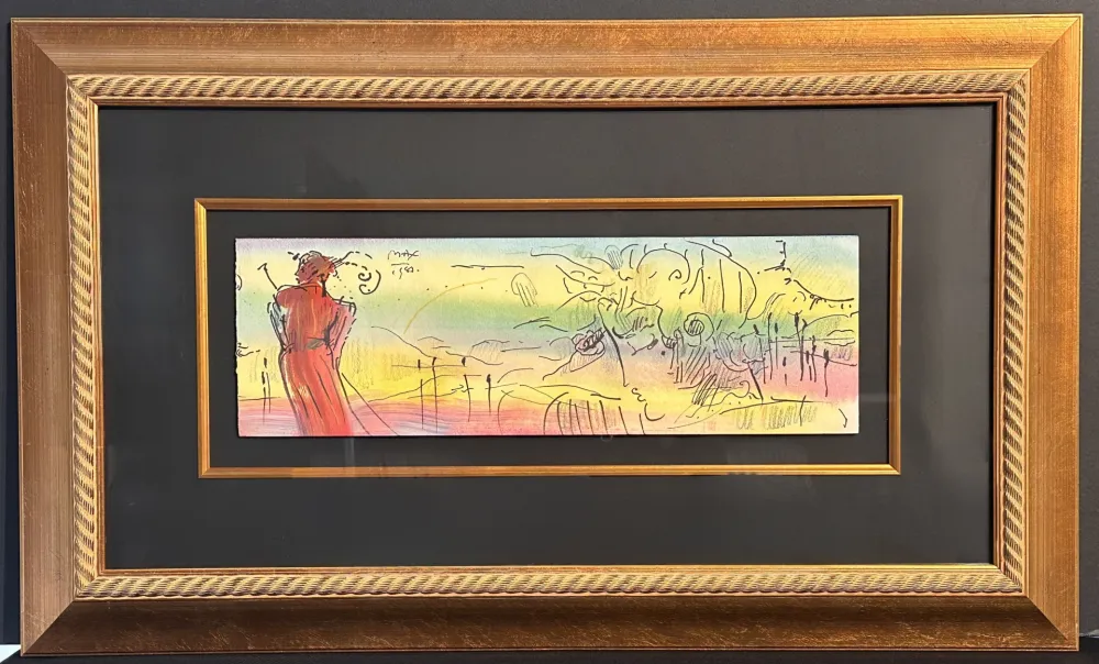 技術的なありません Max - Untitled Original Watercolor on Paper