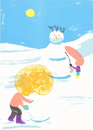 リトグラフ Mcdonald  - Snowman