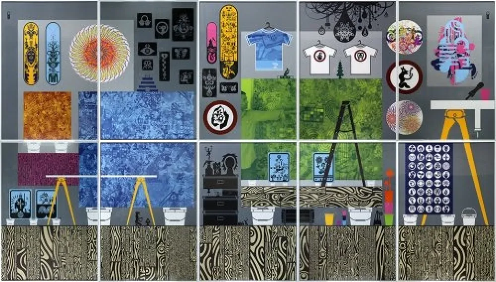 リトグラフ Mcginness - Studio View