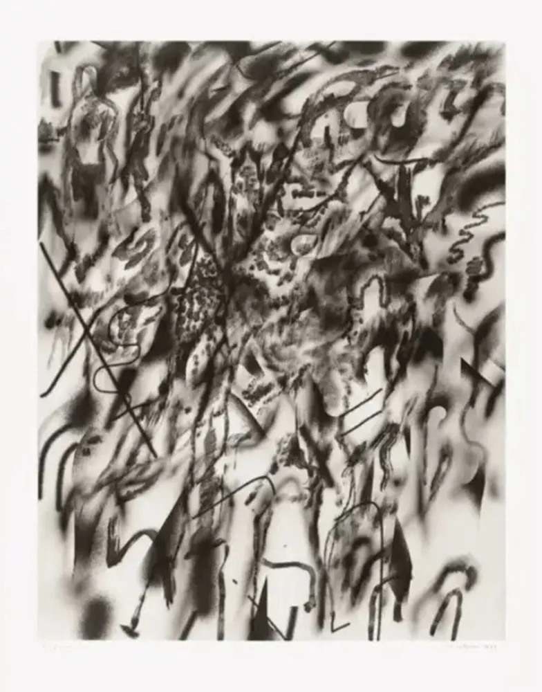 リトグラフ Mehretu - Corner of Lake and Minnehaha (smoke)