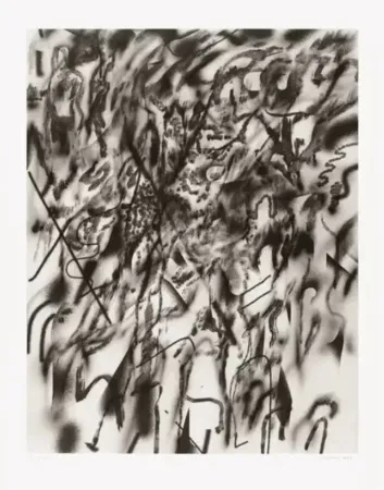 リトグラフ Mehretu - Corner of Lake and Minnehaha (smoke)