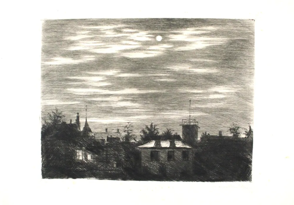 彫版 Meid - Steglitzer Mondnacht