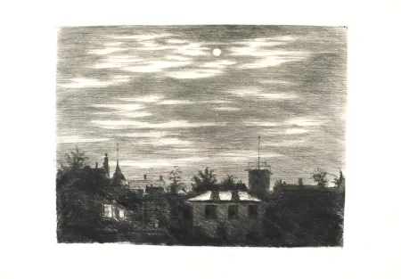 彫版 Meid - Steglitzer Mondnacht