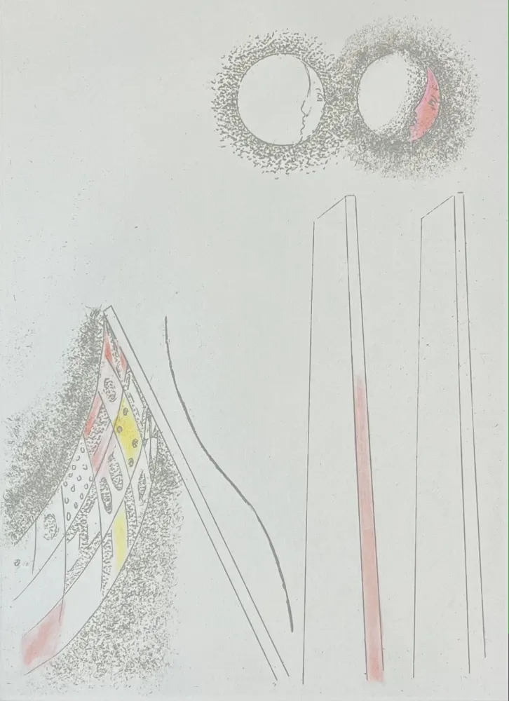 エッチングと　アクチアント Melotti - FM 13. bandiera, lune e parallelepipedi