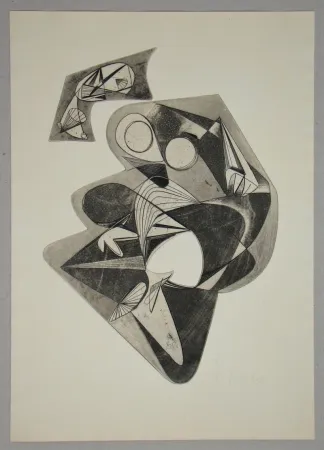 エッチング Mels - Composition pour Art Abstrait