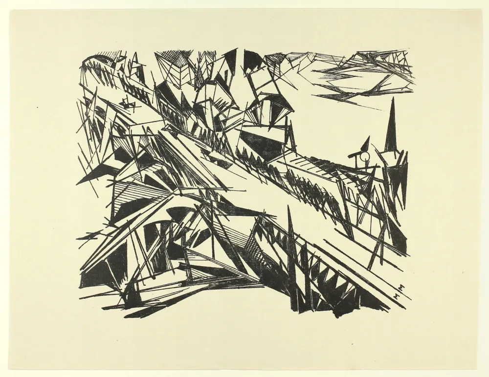 リトグラフ Melzer - Spreebrücke Berlin