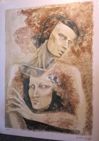 リトグラフ Mendez Azcarate - The Muse