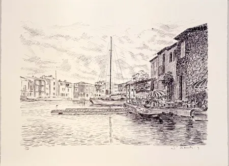 リトグラフ Mendjisky - Port Grimaud