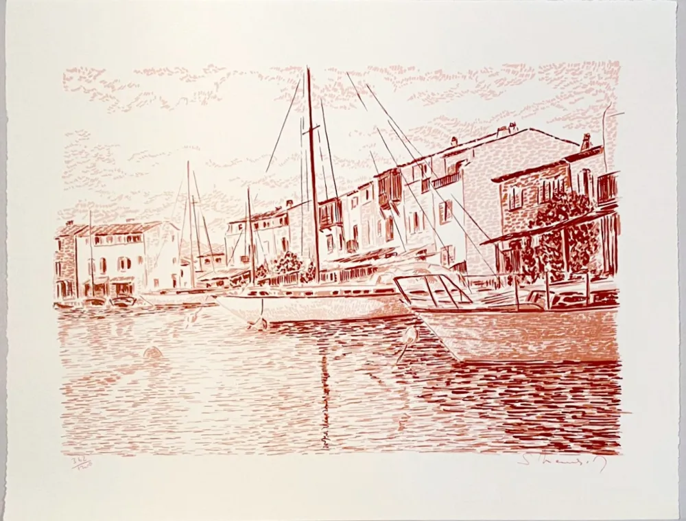 リトグラフ Mendjisky - Port Grimaud