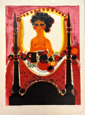 リトグラフ Menguy - Le Petit-Déjeuner