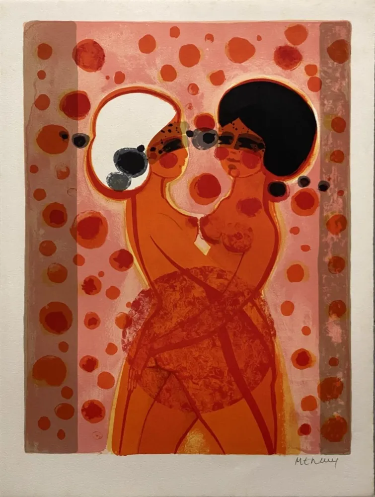 リトグラフ Menguy - L'étreinte