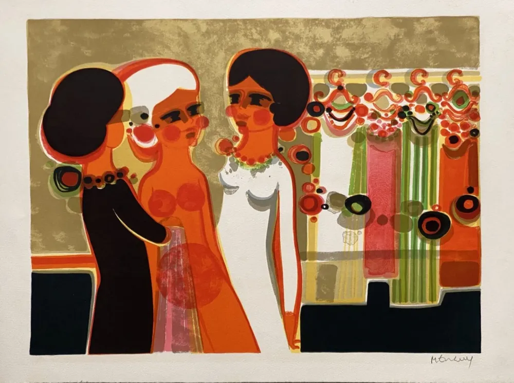 リトグラフ Menguy - L'habillage