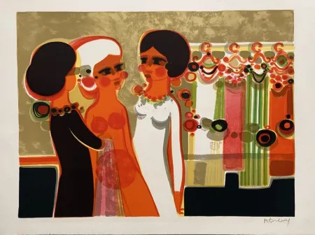 リトグラフ Menguy - L'habillage