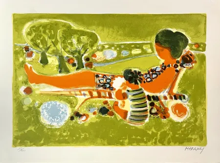 リトグラフ Menguy - Relax