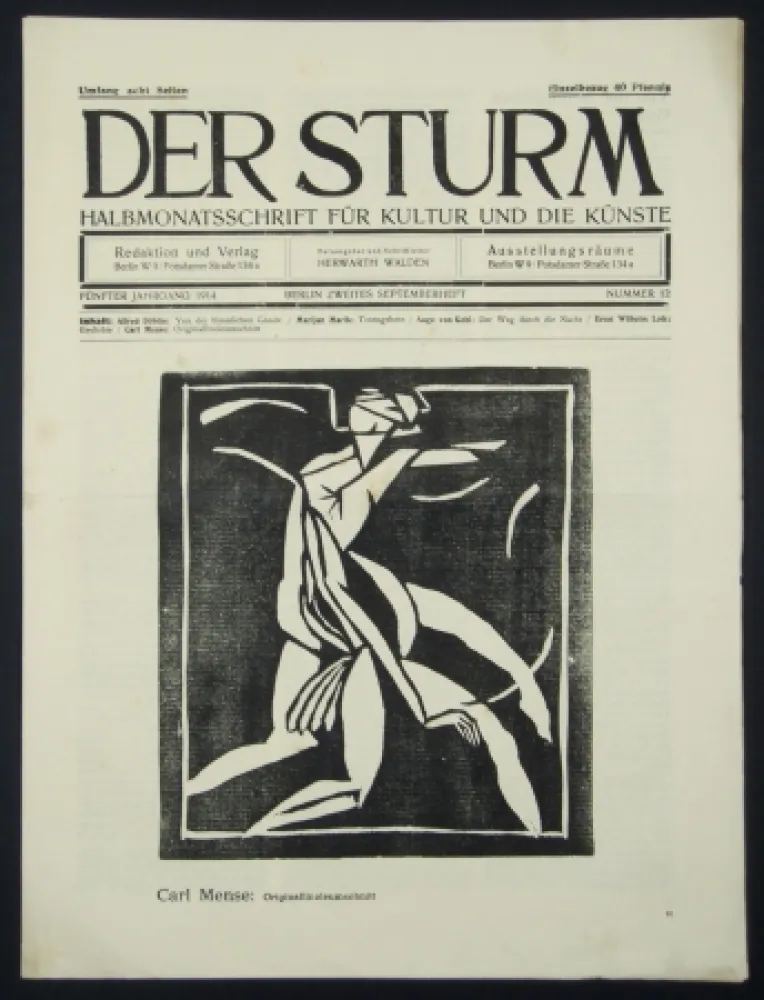 木版 Mense - Figur (Figure)