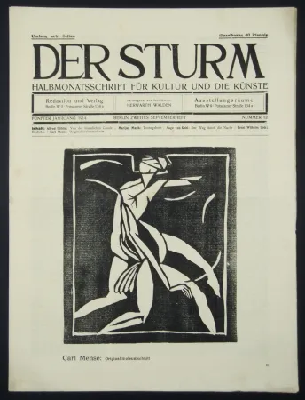 木版 Mense - Figur (Figure)