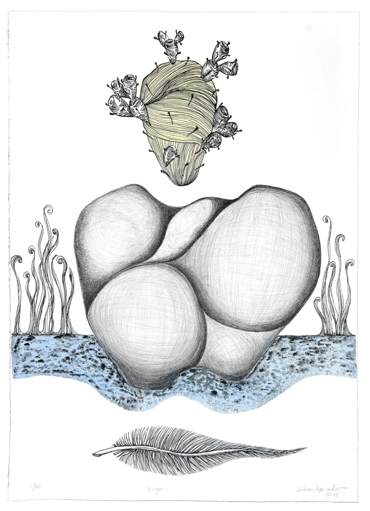 リトグラフ Mercado - Origen