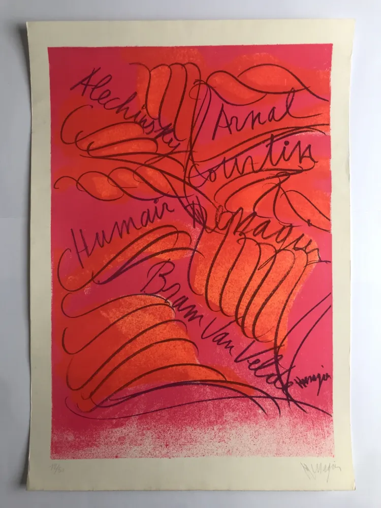 リトグラフ Messagier - Alechinsky, Arnal, Courtin, Humair, Messagier, Bram Van Velde