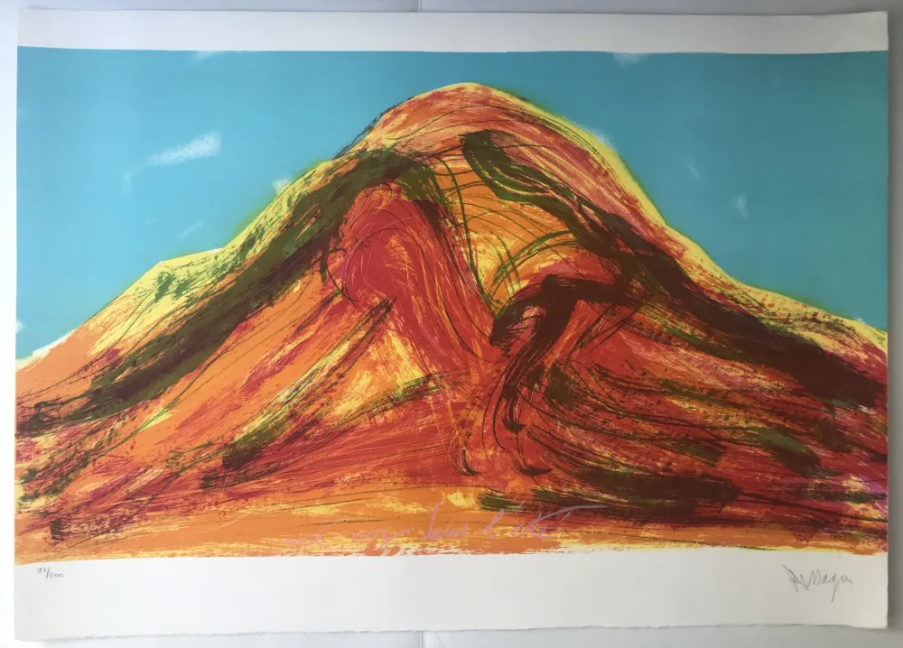 リトグラフ Messagier - Le nez dans l'été