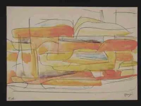 リトグラフ Messagier - Sans titre