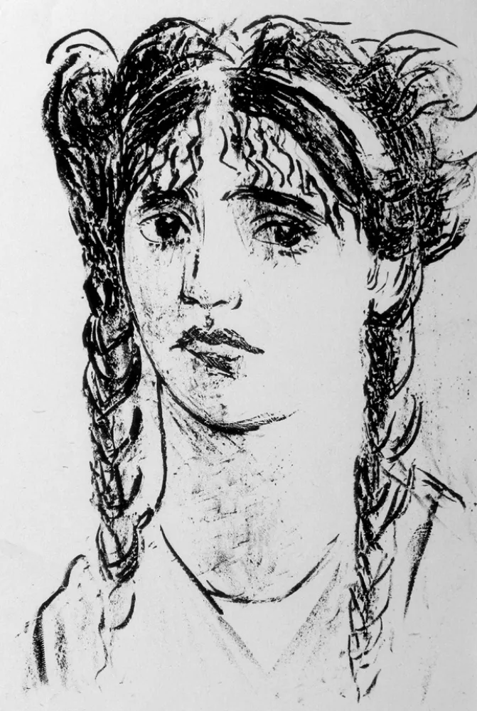 リトグラフ Messina - Sappho Phaoni