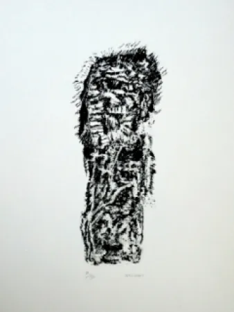 リトグラフ Michaux - Composition 128