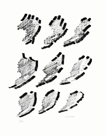 リトグラフ Michaux - Par la voie des rythmes
