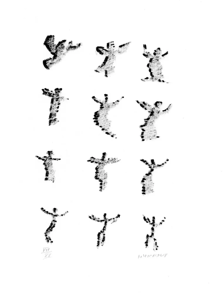 リトグラフ Michaux - Par la voie des rythmes