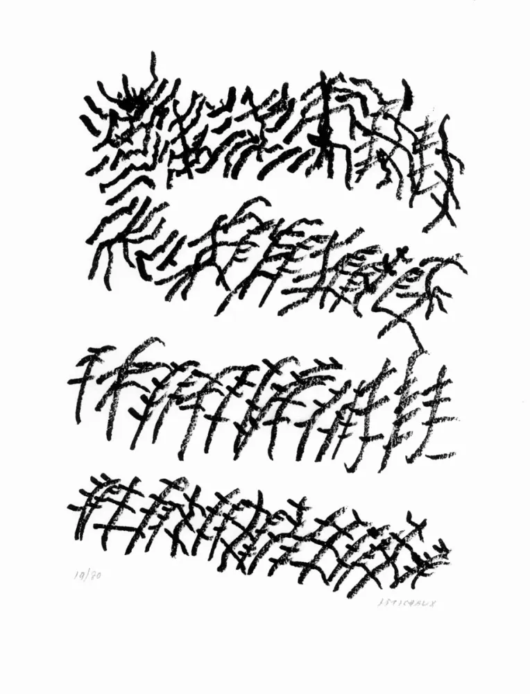 リトグラフ Michaux - Par la voie des rythmes