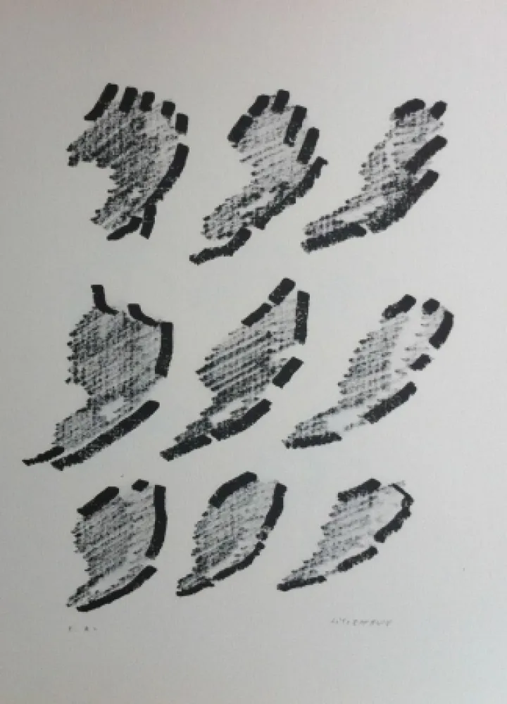 リトグラフ Michaux - Par la voie des rythmes 152