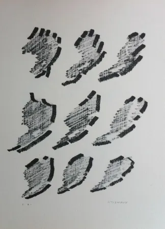 リトグラフ Michaux - Par la voie des rythmes 152