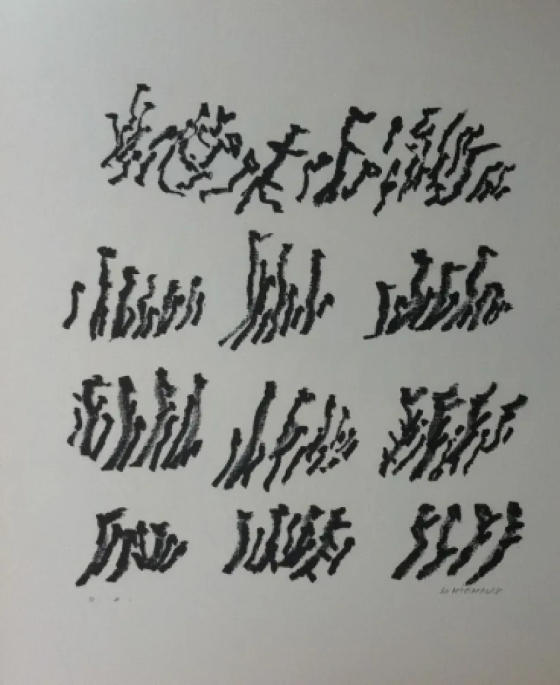 リトグラフ Michaux - Par la voie des rythmes 154