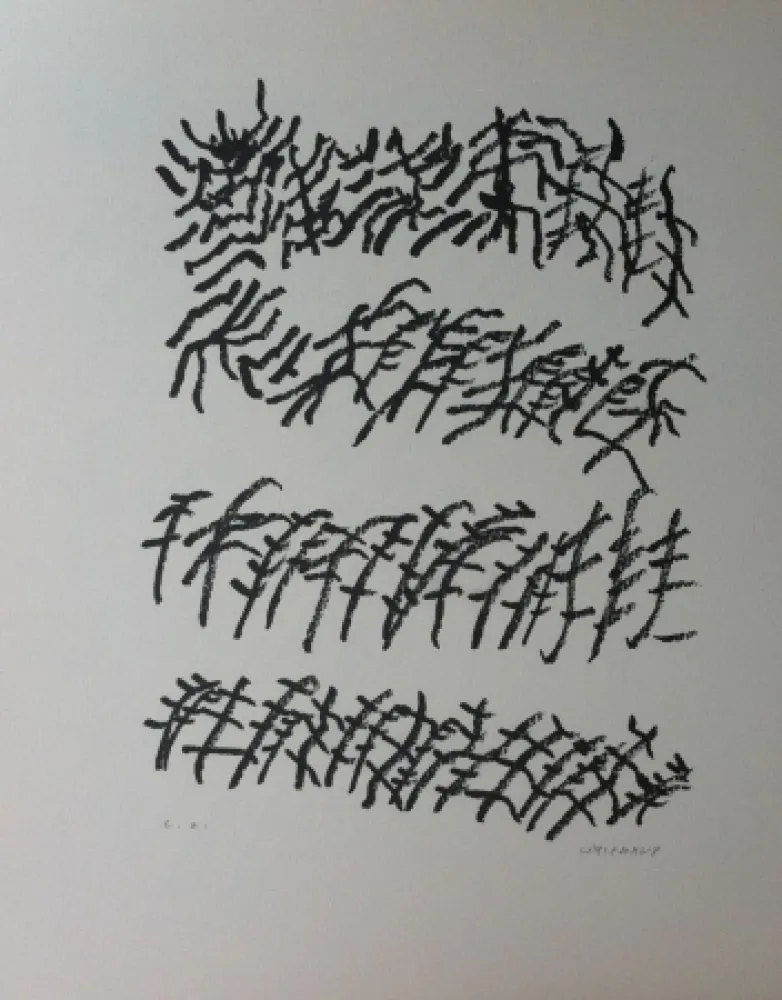 リトグラフ Michaux - Par la voie des rythmes 156