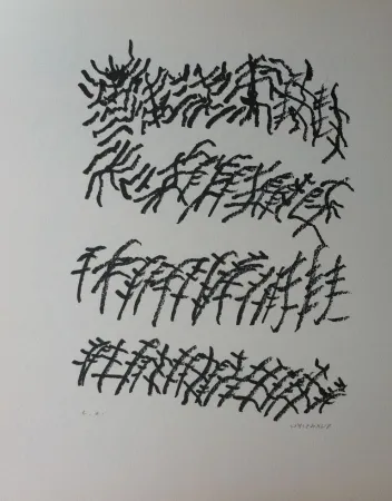 リトグラフ Michaux - Par la voie des rythmes 156