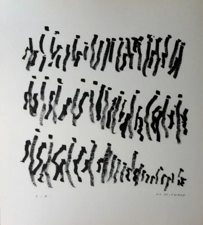 リトグラフ Michaux - Par la voie des rythmes 157