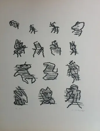 リトグラフ Michaux - Par la voie des rythmes 164