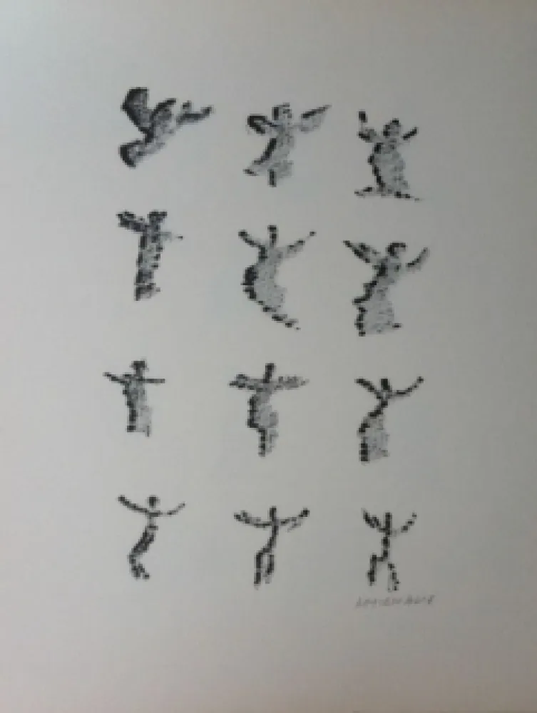 リトグラフ Michaux - Par la voie des rythmes 166