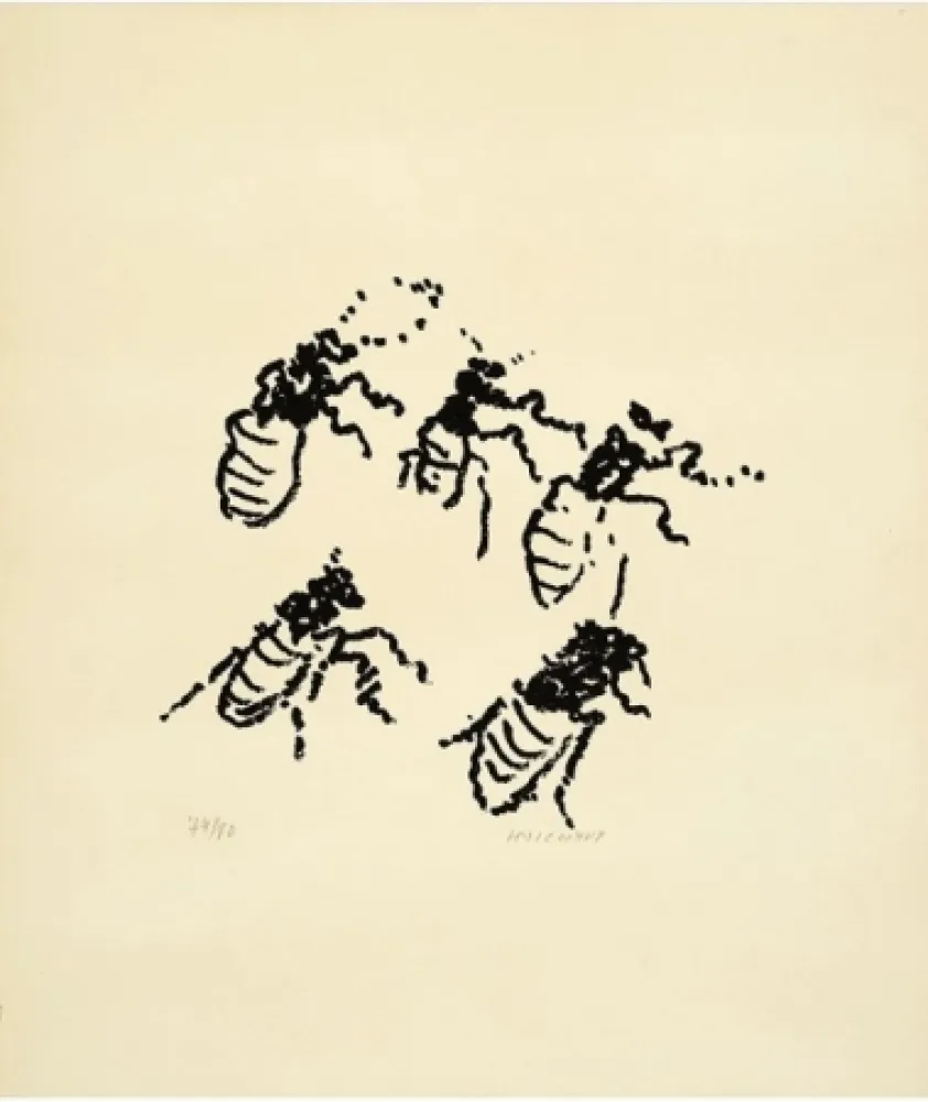 リトグラフ Michaux - Par la voie des rythmes, planche X