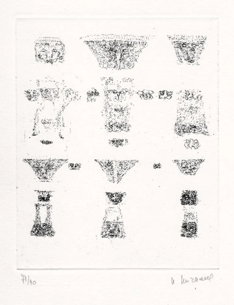 挿絵入り本 Michaux - Vents et poussières