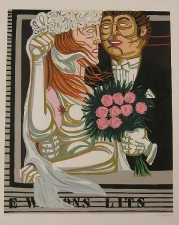 リトグラフ Migneco - SENZA TITOLO