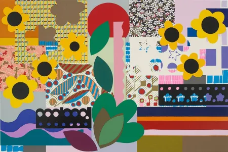 シルクスクリーン Milhazes - Histórias Tropicais II