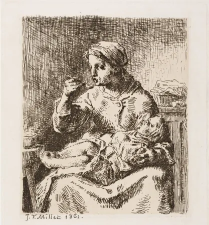 彫版 Millet - La bouillie